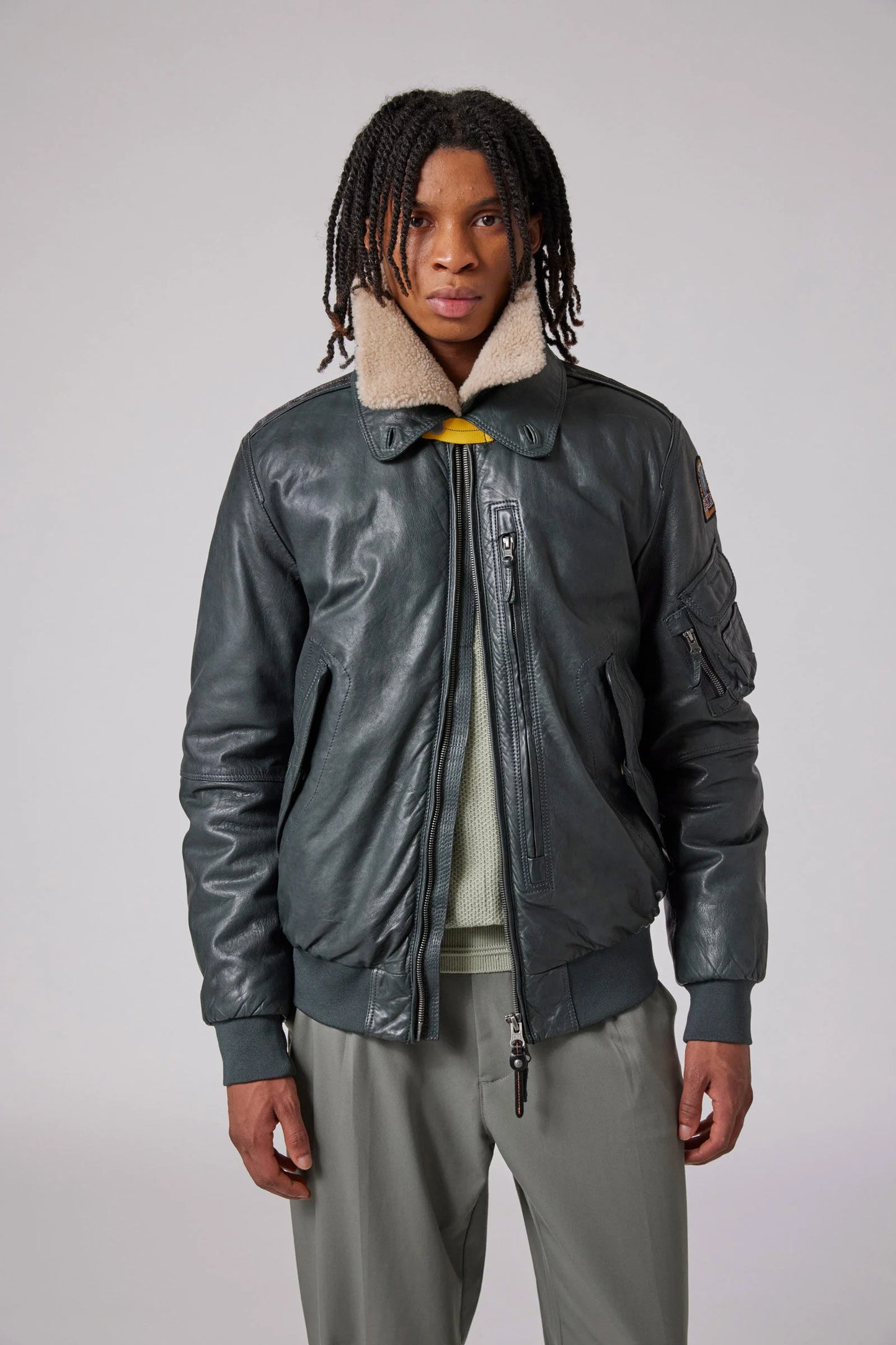JOSH - LEATHER BOMBER