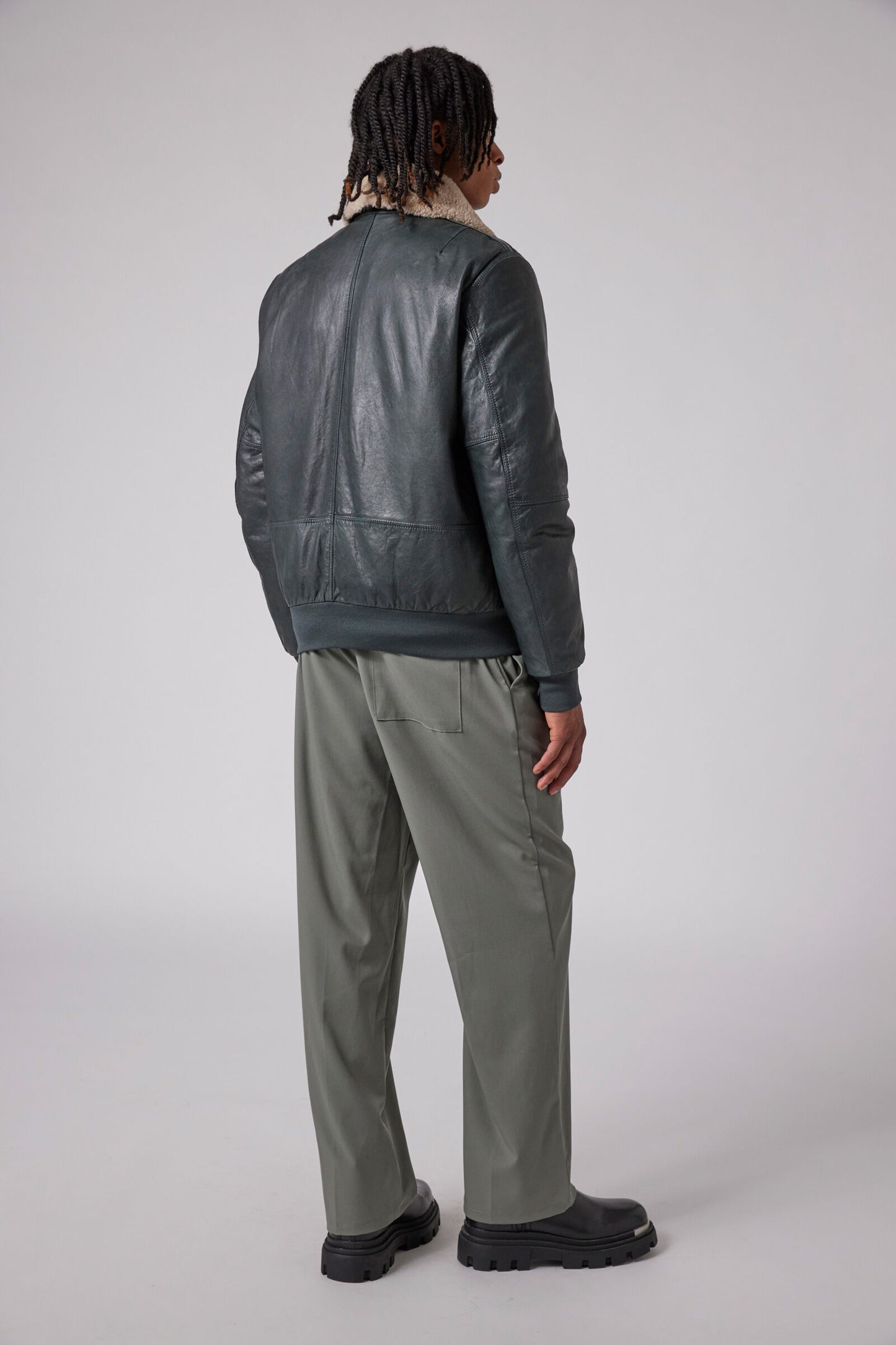 JOSH - LEATHER BOMBER