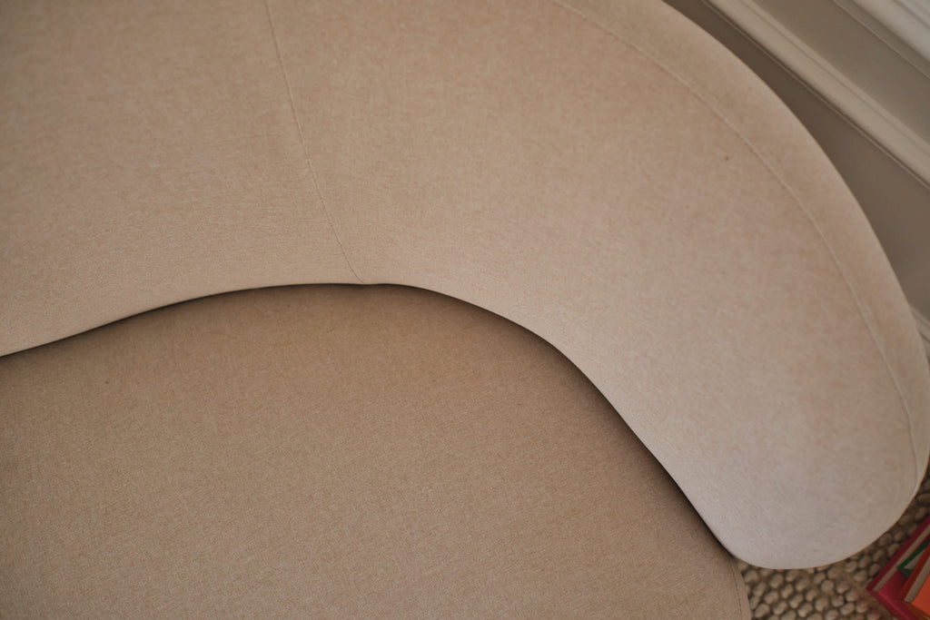 Canapé design tissu beige Bianca