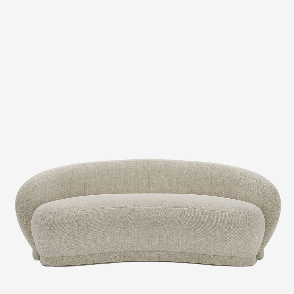 Canapé design tissu beige Bianca