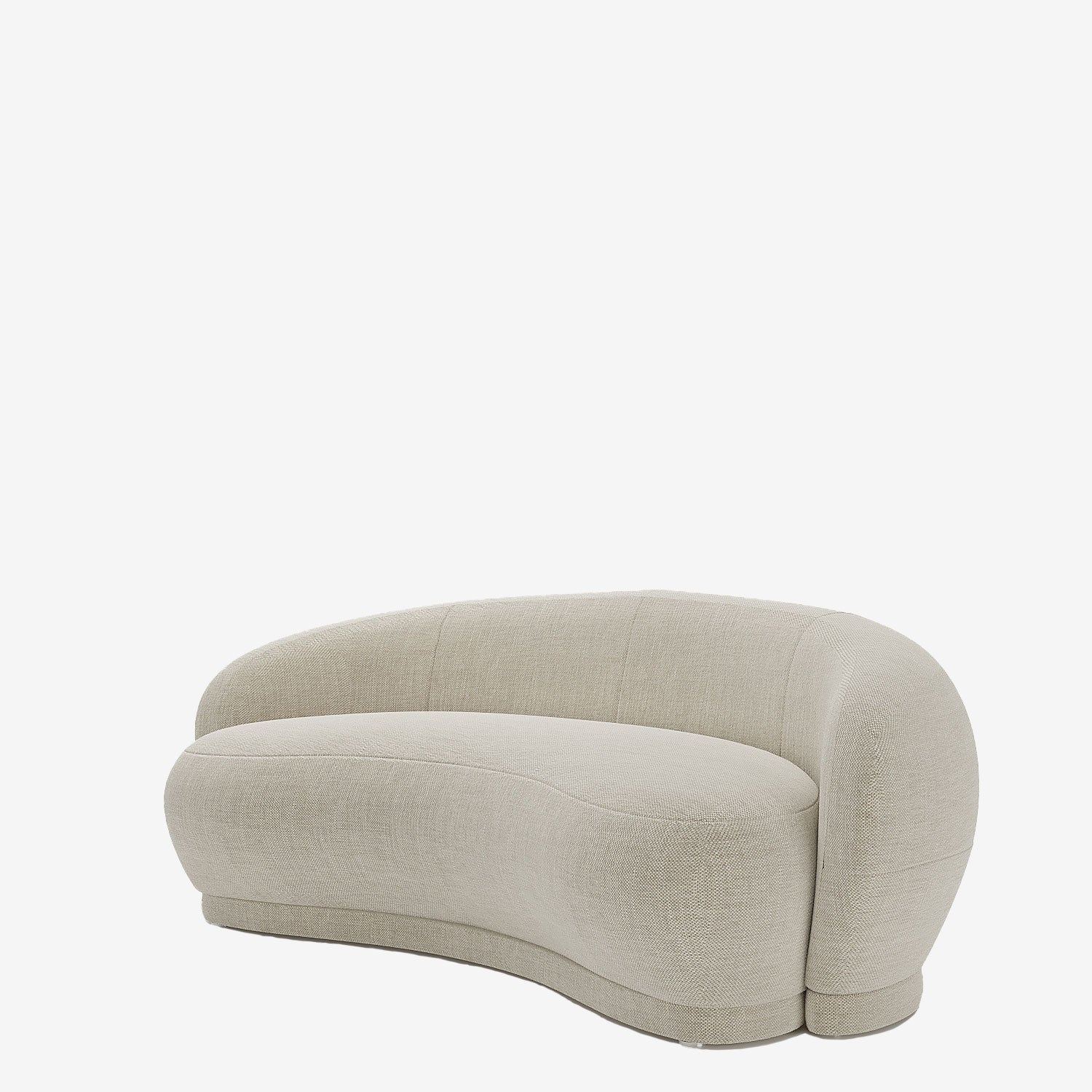 Canapé design tissu beige Bianca