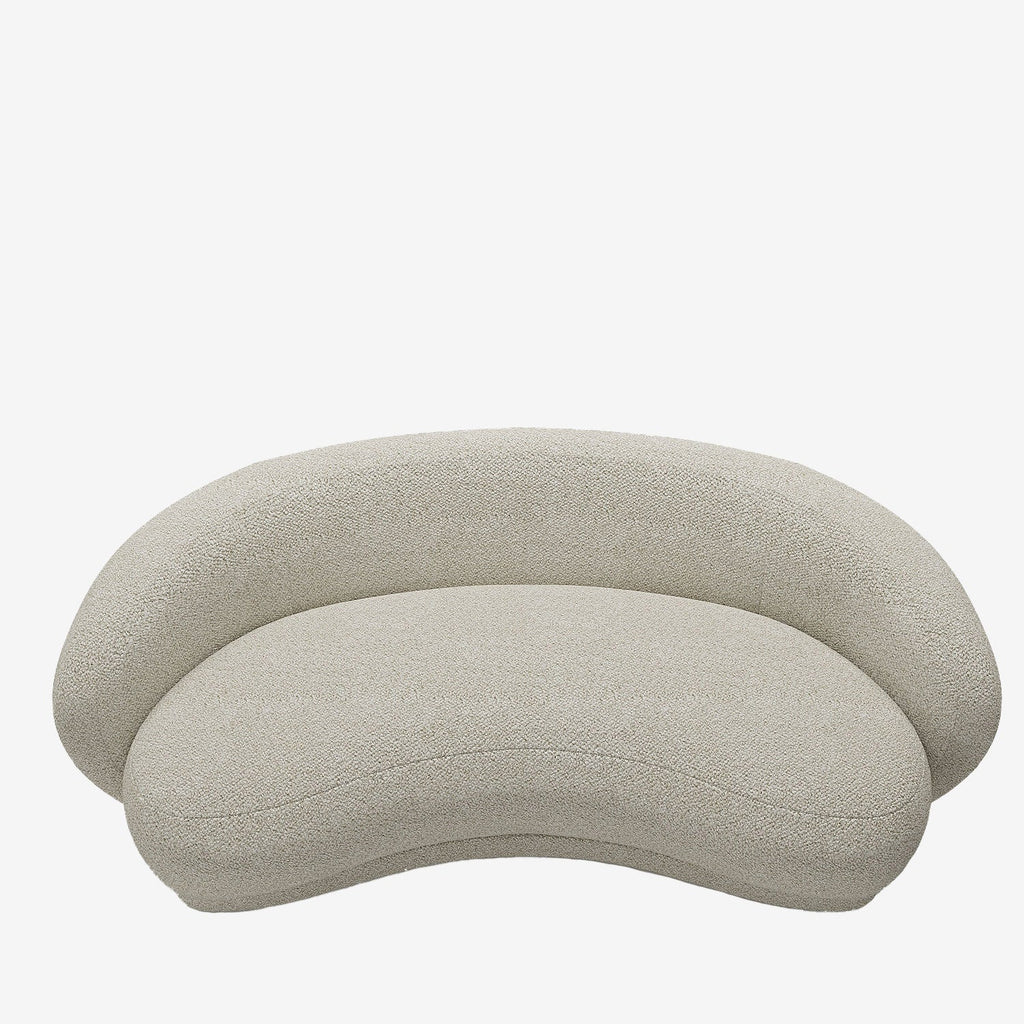 Canapé 3-4 places en tissu bouclette beige Bianca