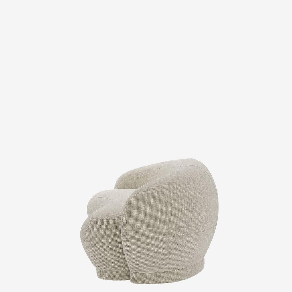 Canapé design tissu beige Bianca
