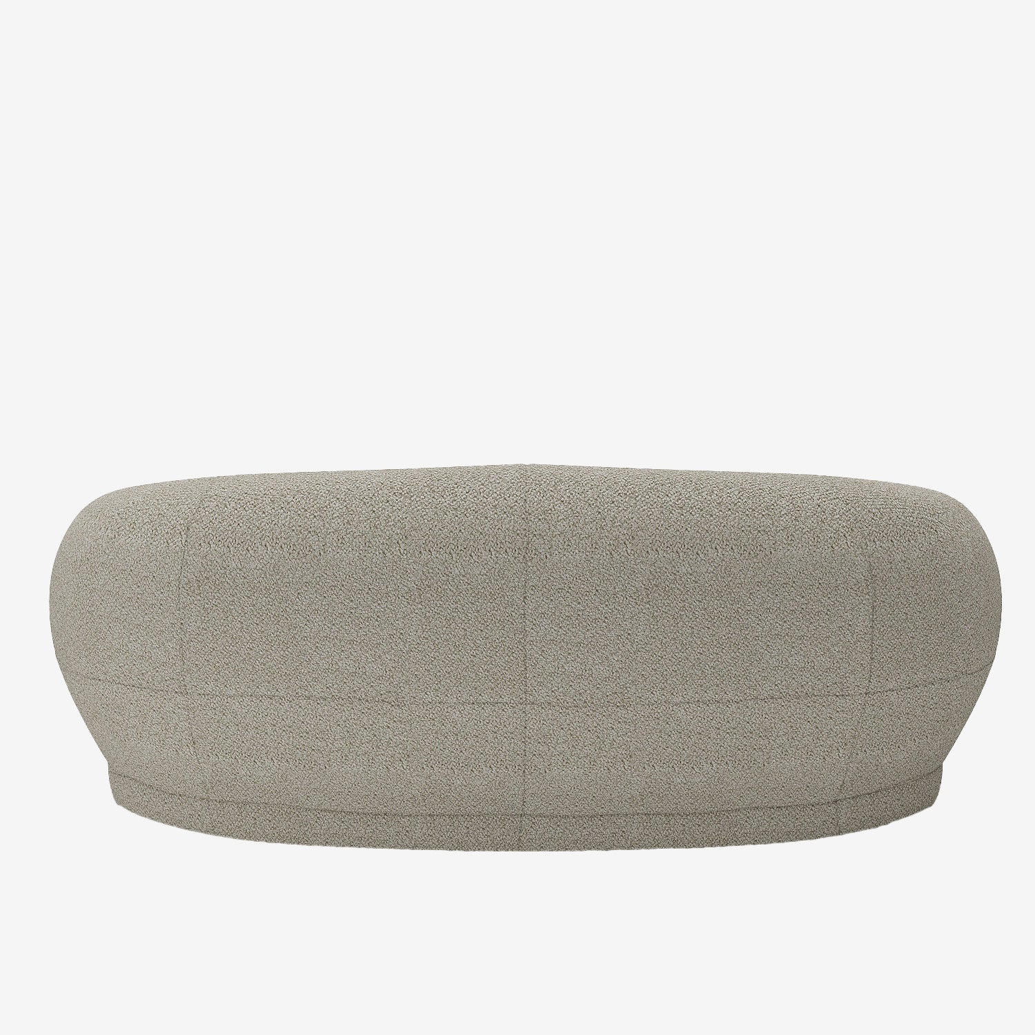 Canapé 3-4 places en tissu bouclette beige Bianca