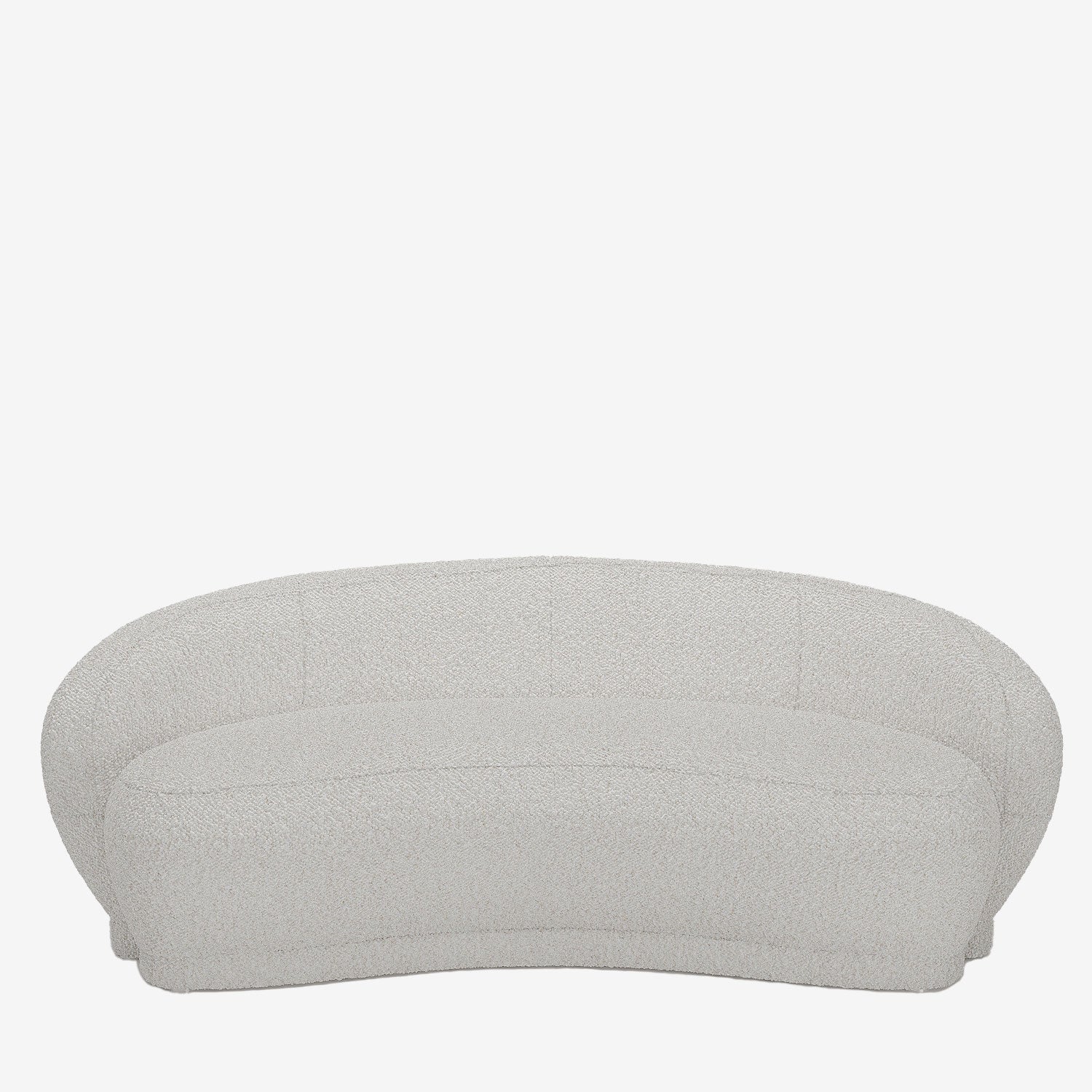 Canapé blanc tissu bouclette Bianca