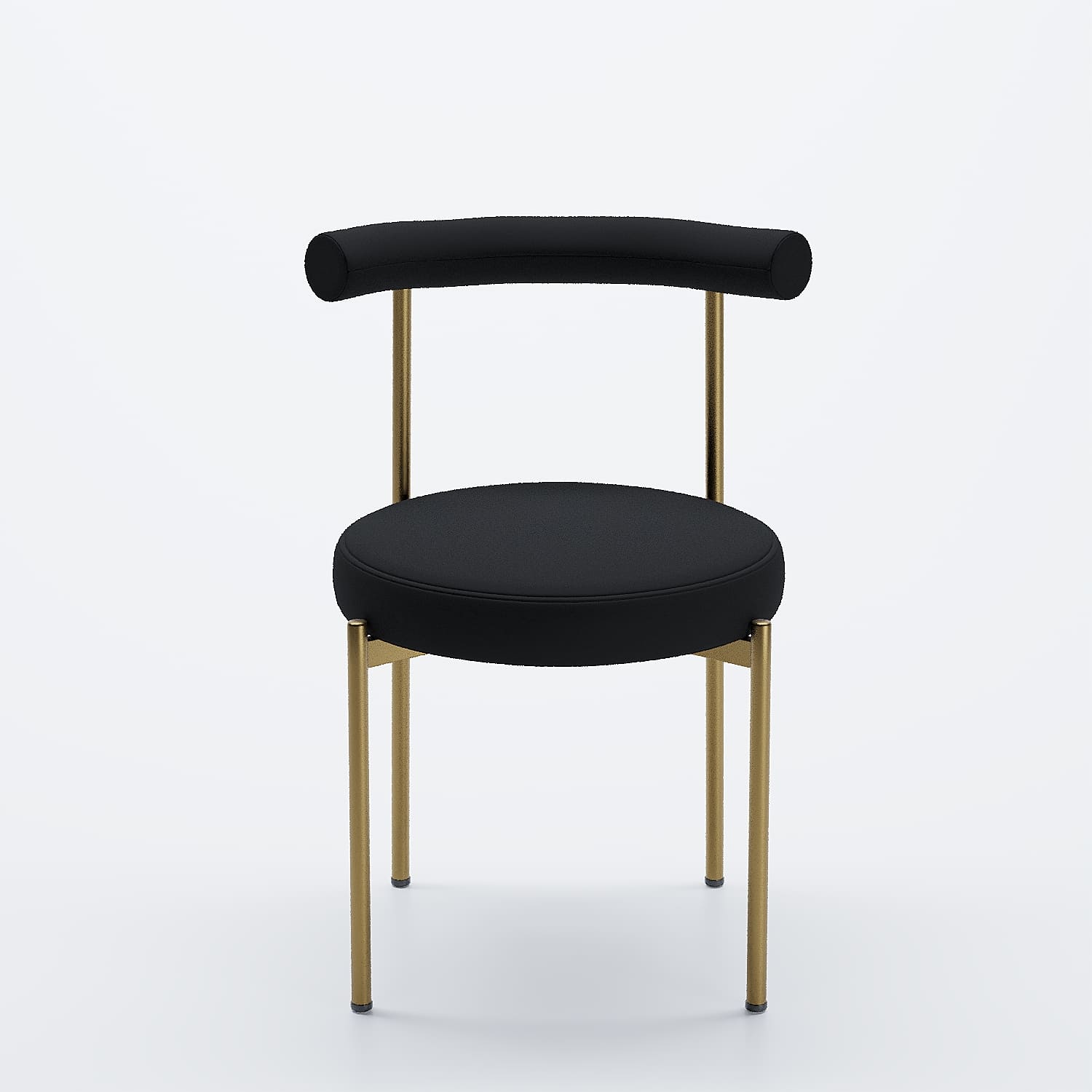 Lot de 2 chaises de table velours noir