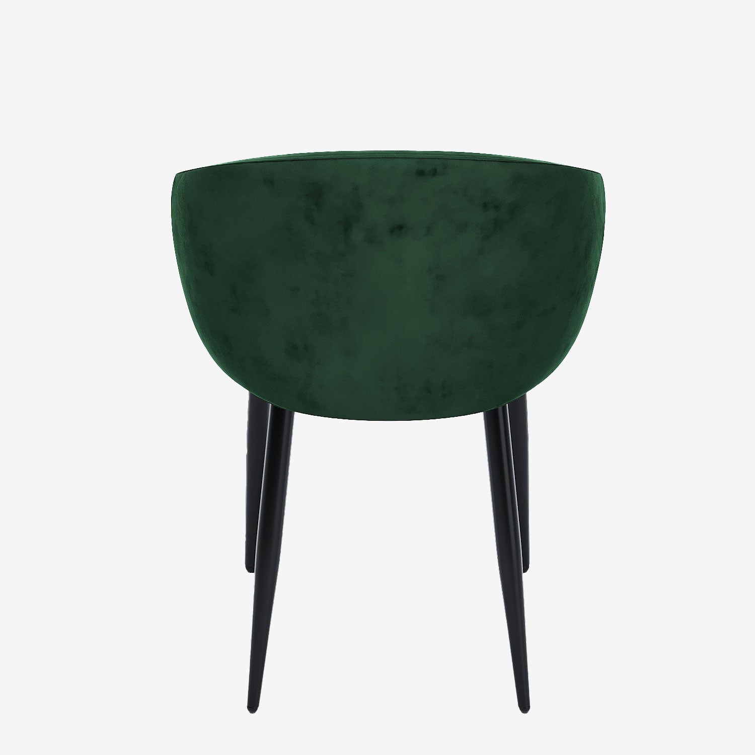 Paire de fauteuils de table design velours vert Eugénie