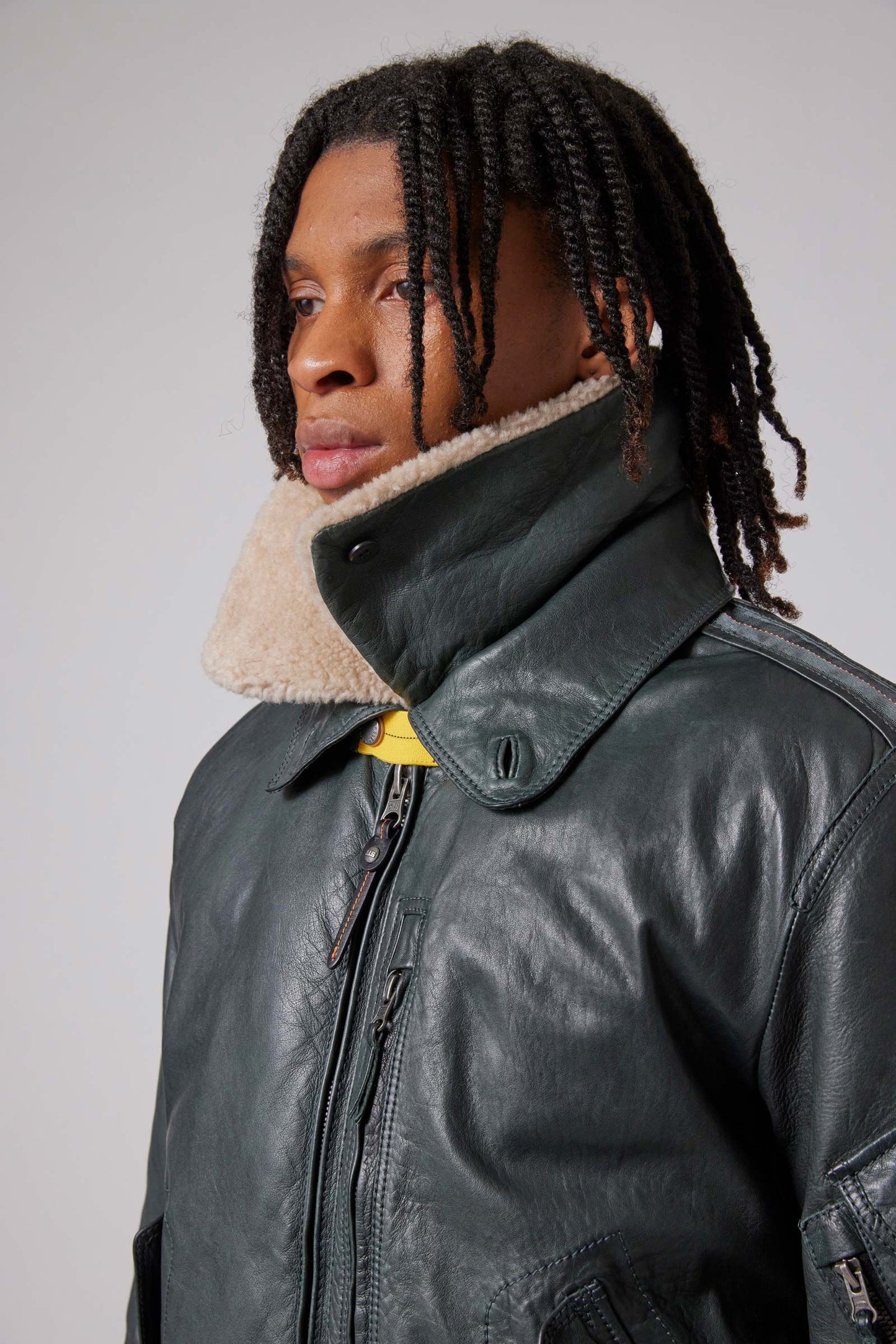 JOSH - LEATHER BOMBER