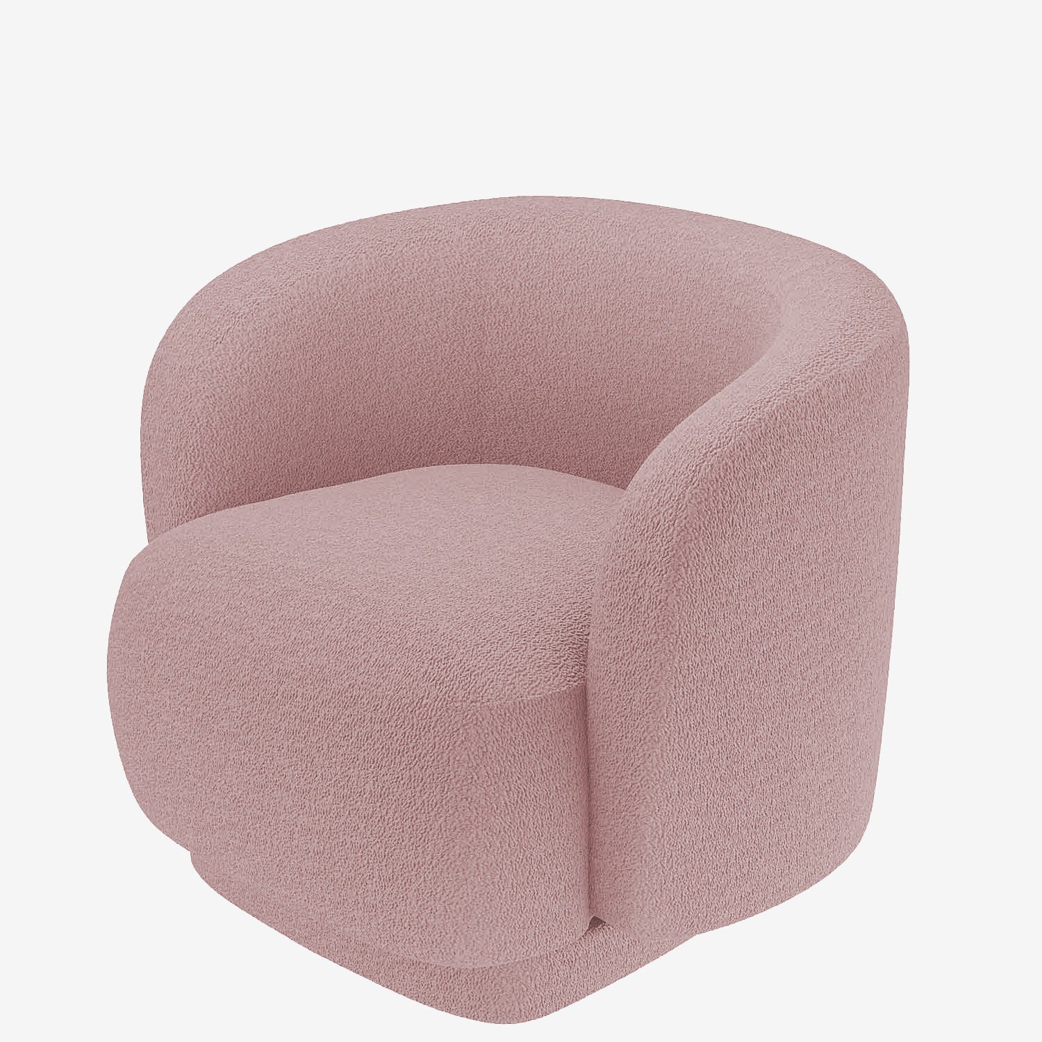 Fauteuil bouclette couleur rose Victoria