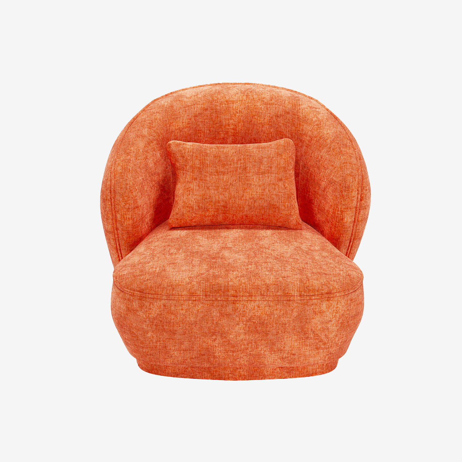 Fauteuil design en velours ocre Pablo