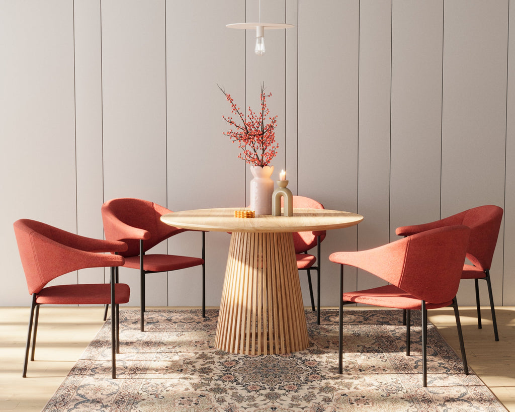 Lot de 2 chaises avec accoudoir design en velours ocre Jeanne