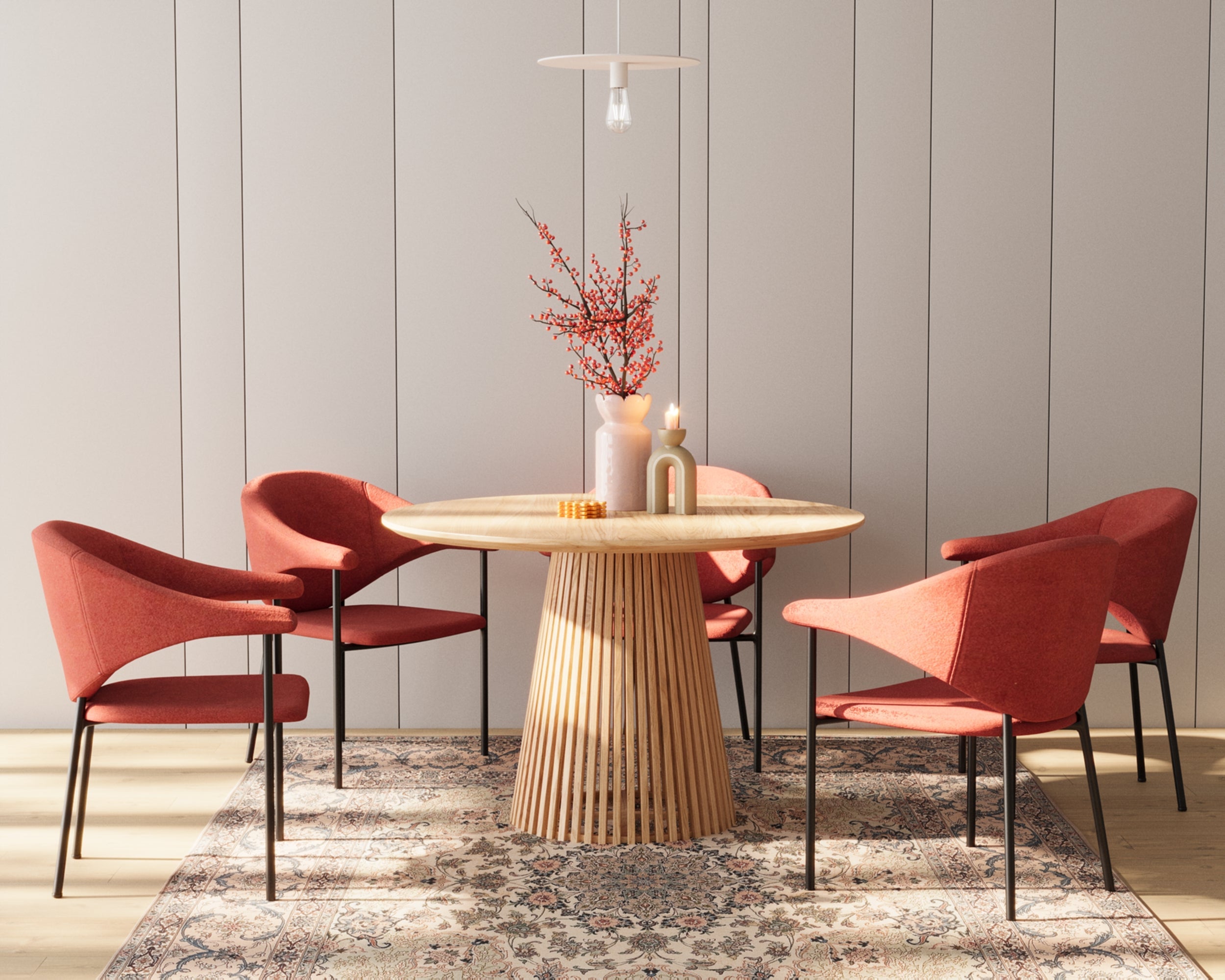 Lot de 2 chaises avec accoudoir design en velours ocre Jeanne