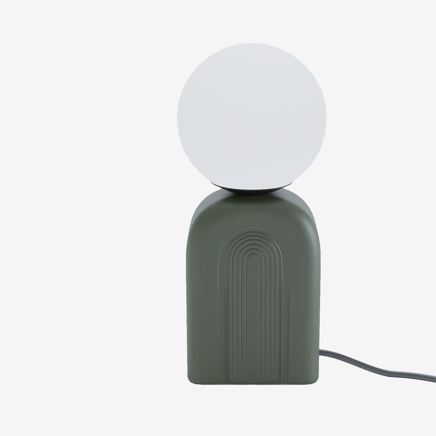 Lampe de table en céramique vintage verte Goya