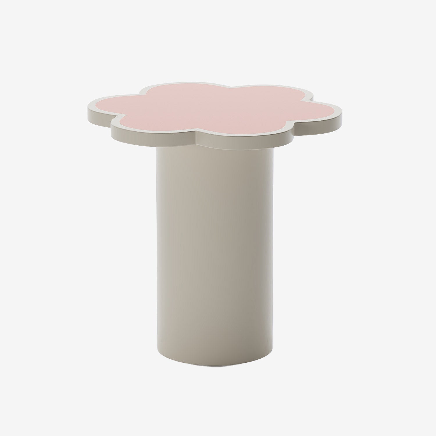 Table d’appoint fleur coloris rose Flora