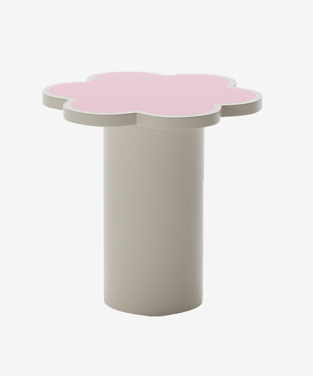 Table d’appoint fleur coloris pêche Flora