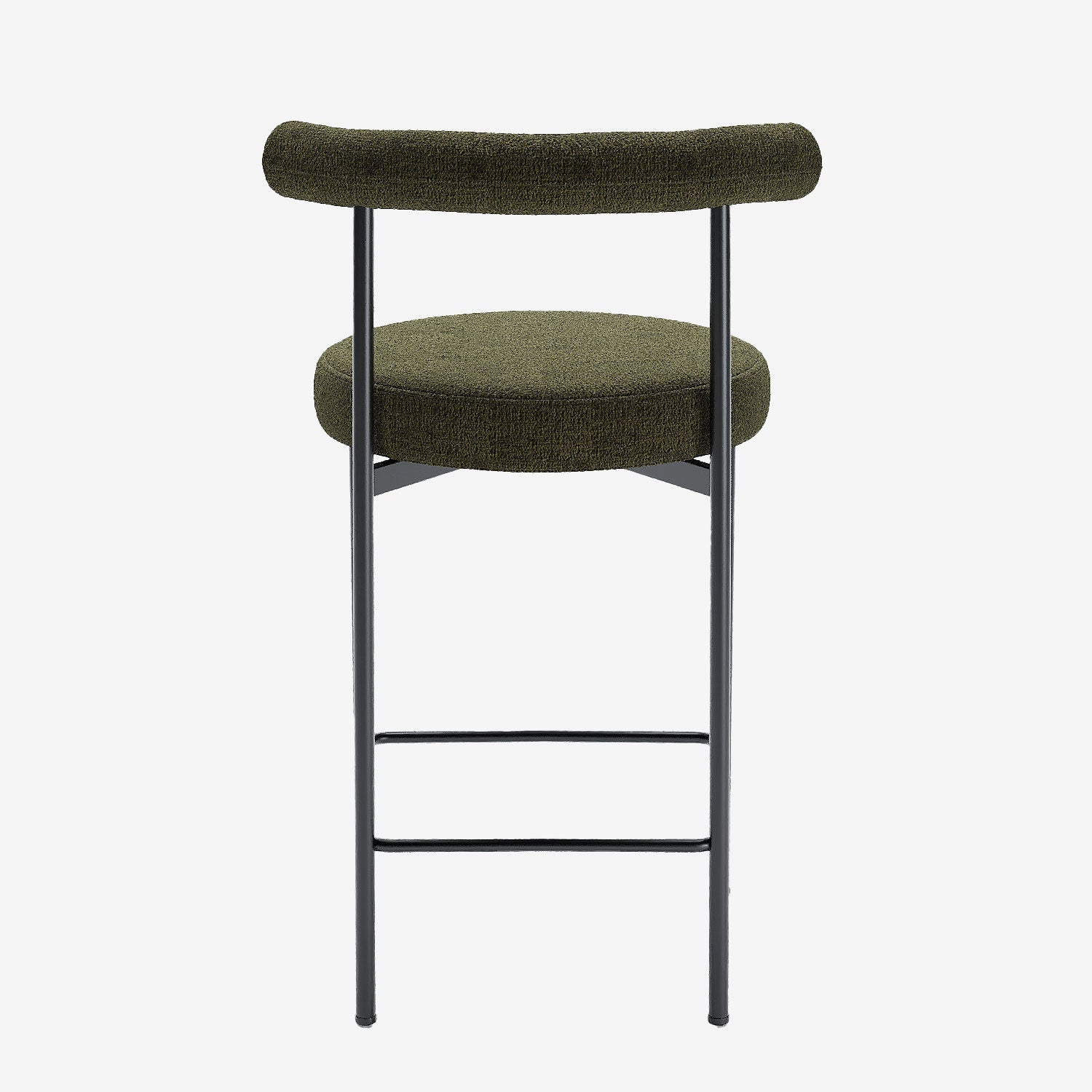 Lot de 2 chaises de bar  velours vert  Charlotte