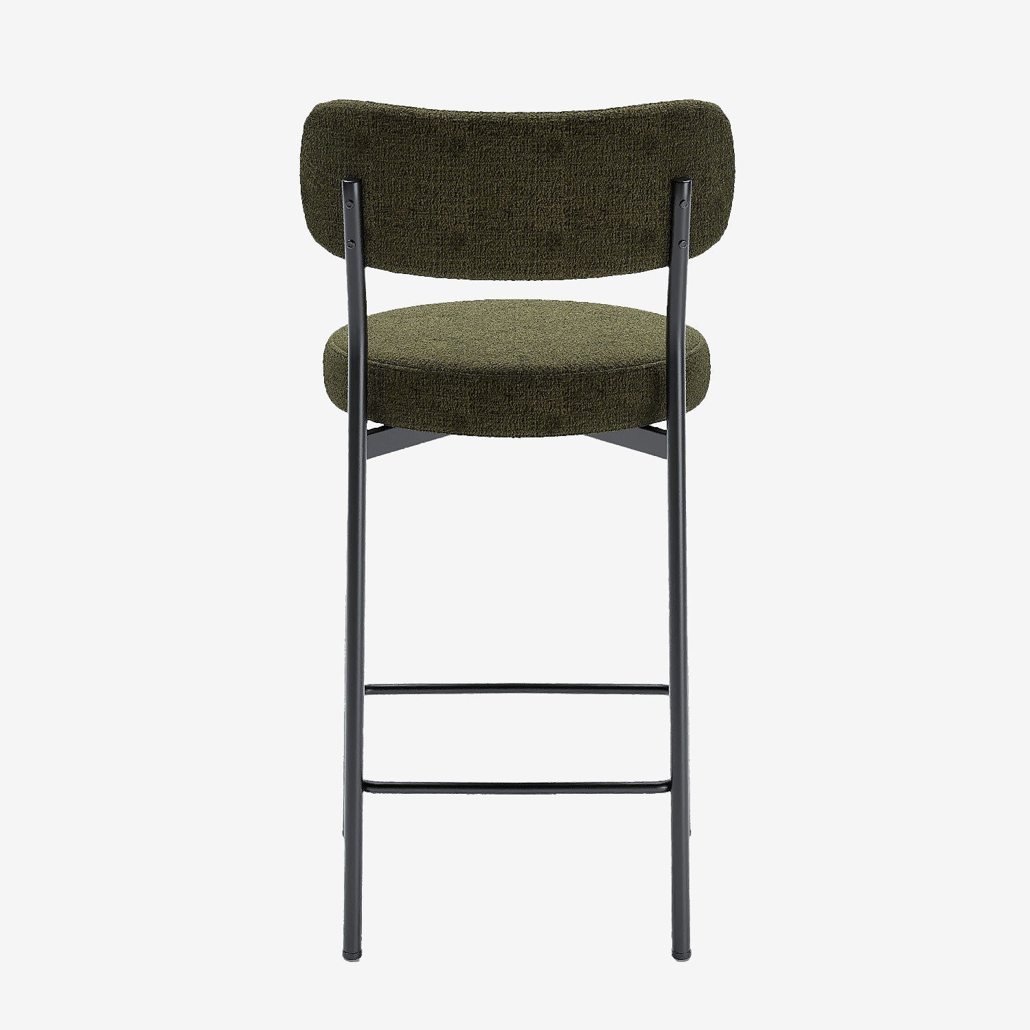 Lot de 2 fauteuils de bar velours vert Lili