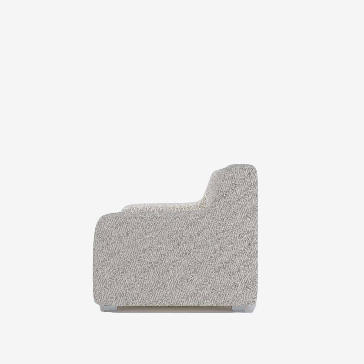 Canapé couleur crème tissu bouclette Garance