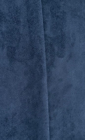 Canapé modulable en velours bleu marine Hélène