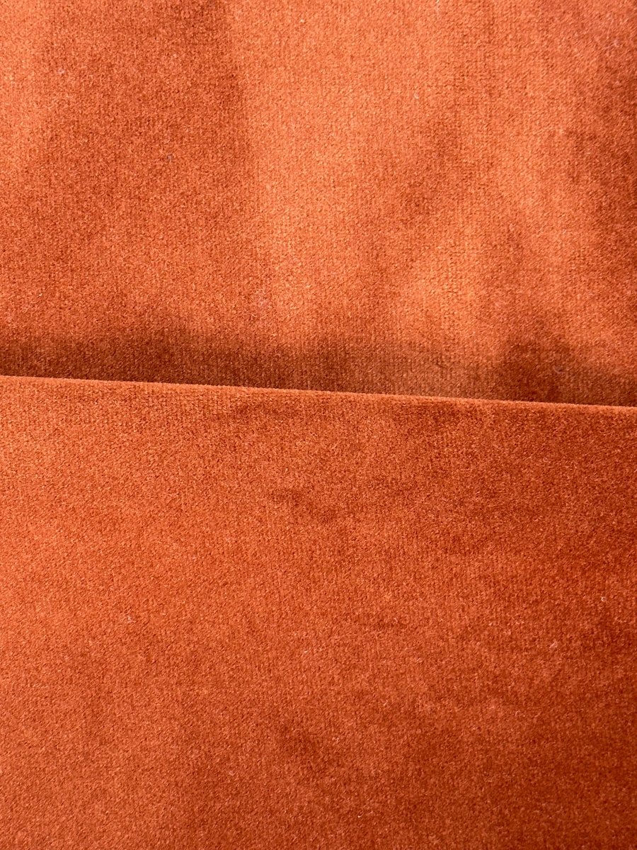 Canapé modulable en velours ocre Hélène
