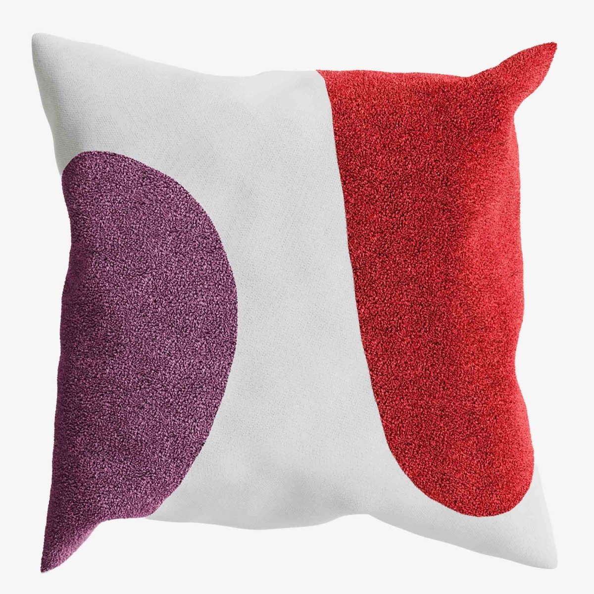 Coussin brodé, design moderne et coloré Lima