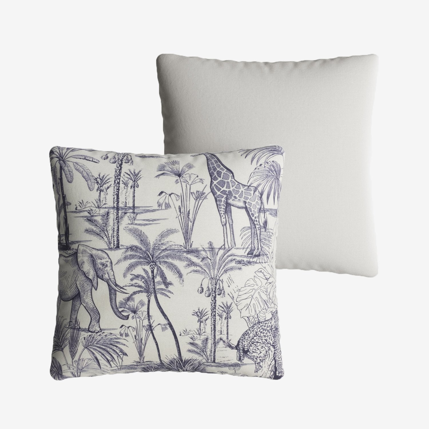 Coussin carré à  motif déhoussable 40x40cm