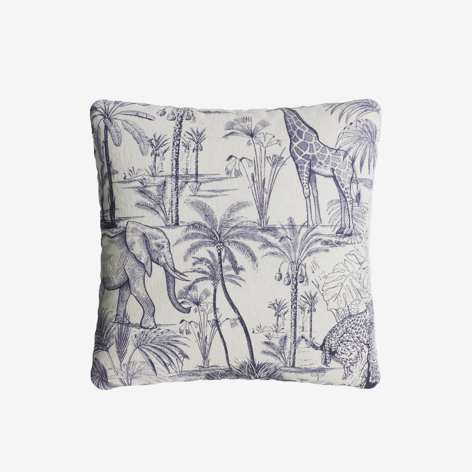 Coussin carré à  motif déhoussable 40x40cm