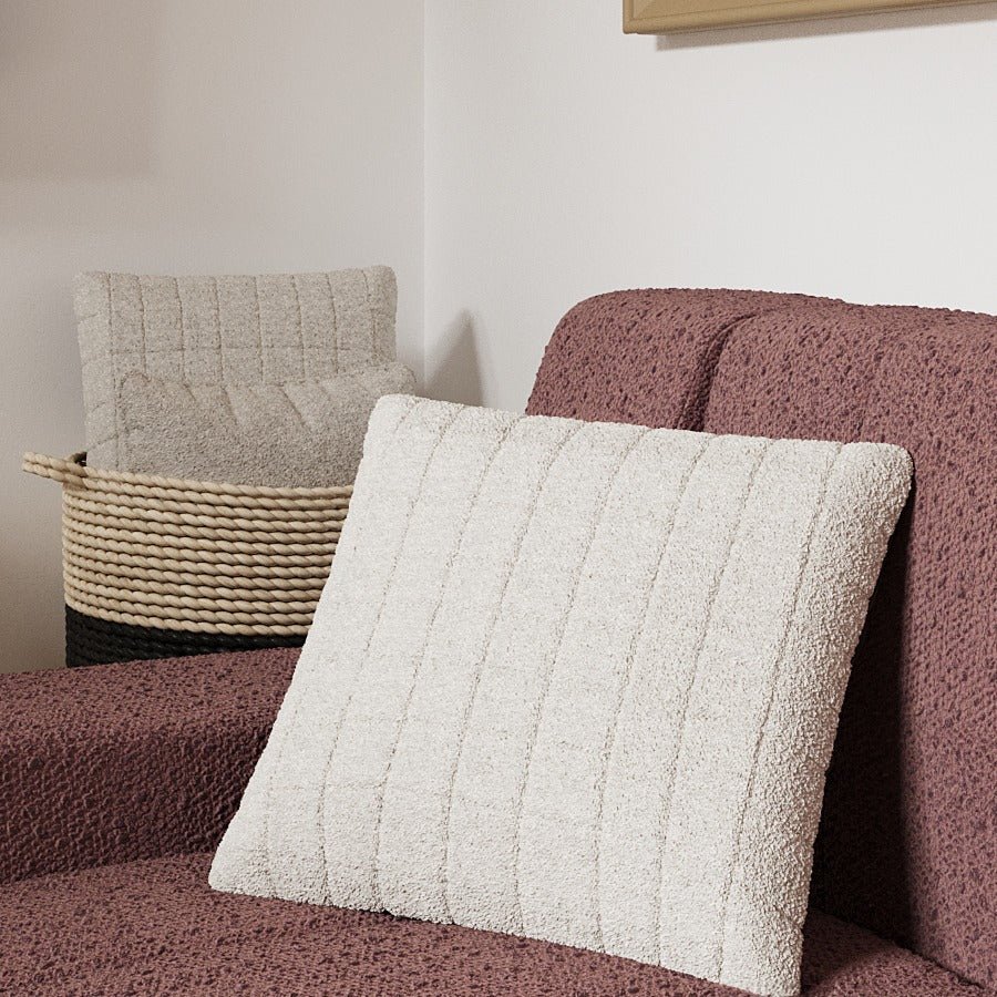 Coussin fourrure blanc Istanbul