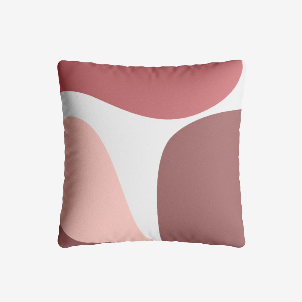 Coussin carré rose déhoussable 40x40cm