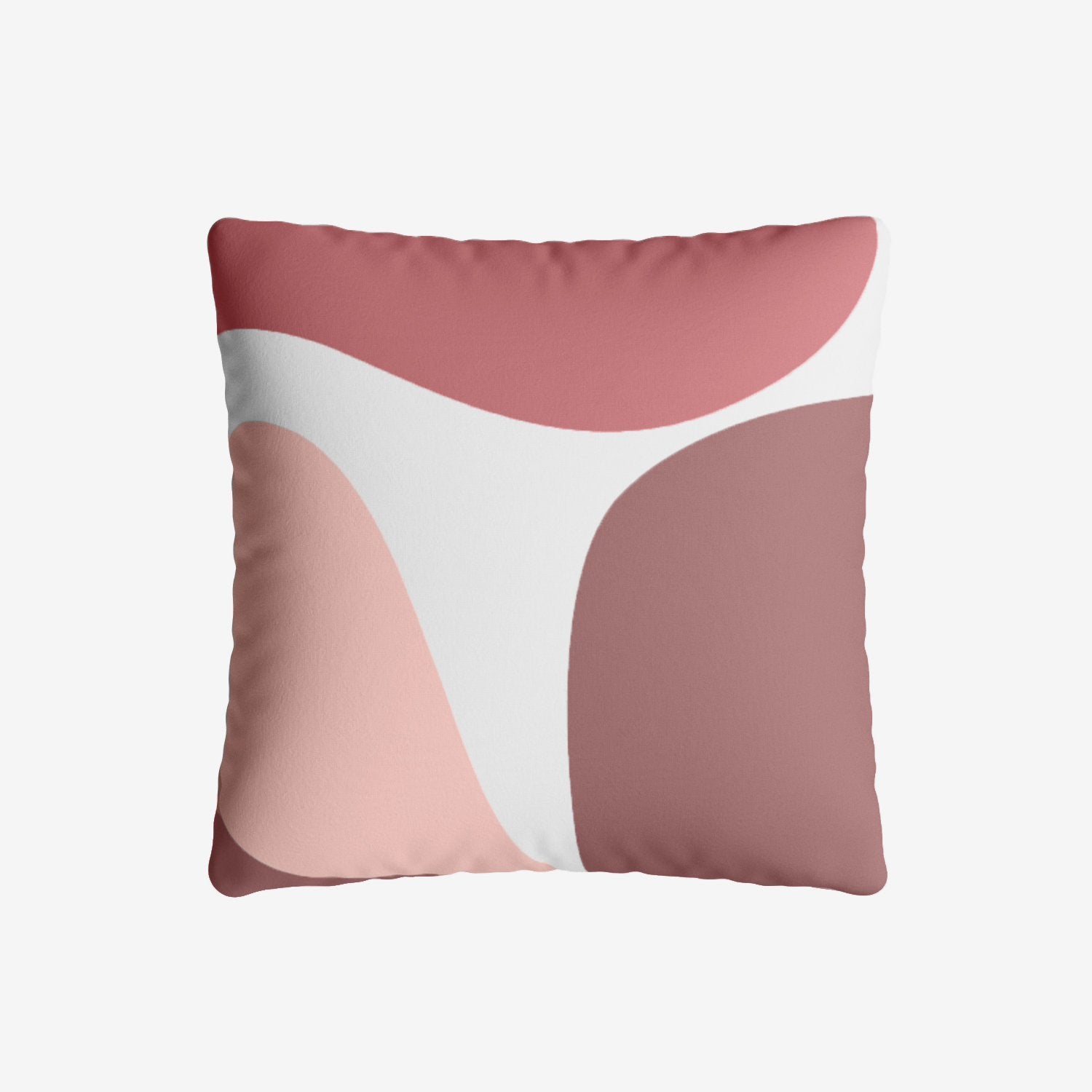 Coussin carré rose déhoussable 40x40cm