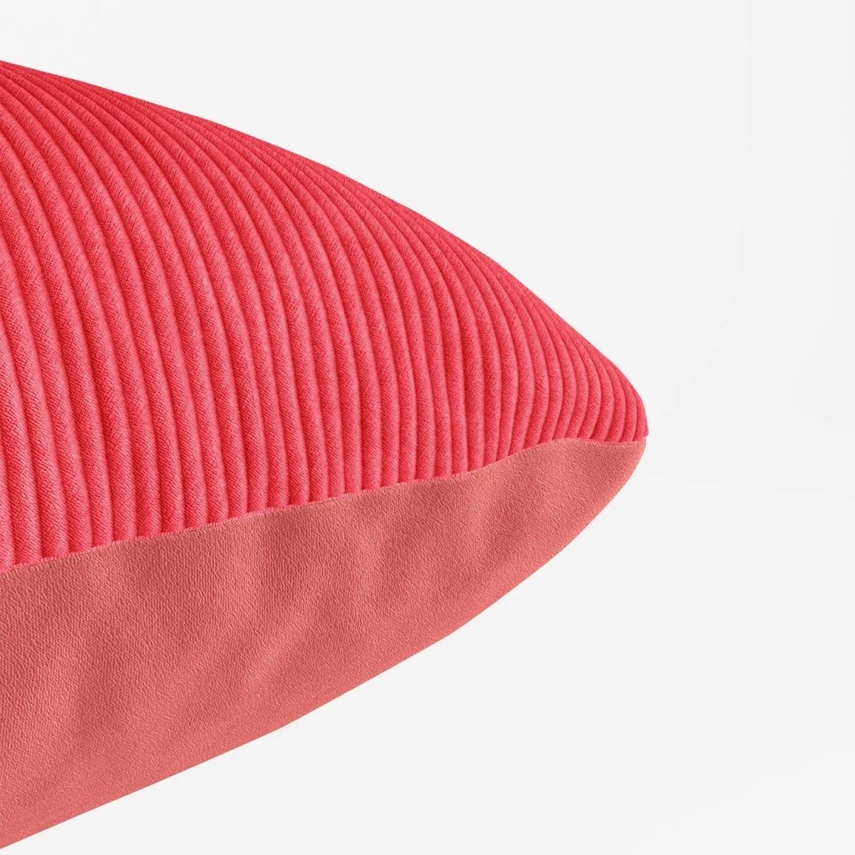 Coussin en velours rose déhoussable 40x40cm