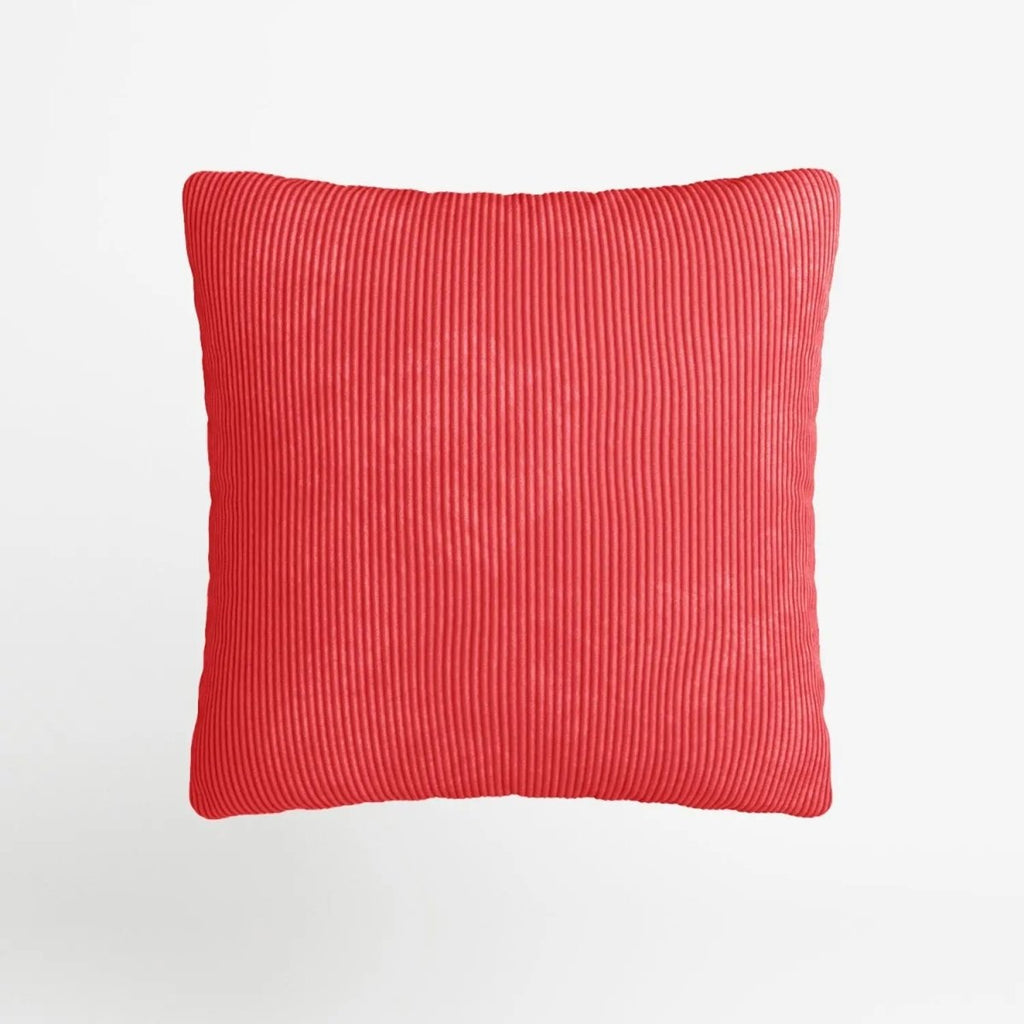 Coussin en velours rose déhoussable 40x40cm