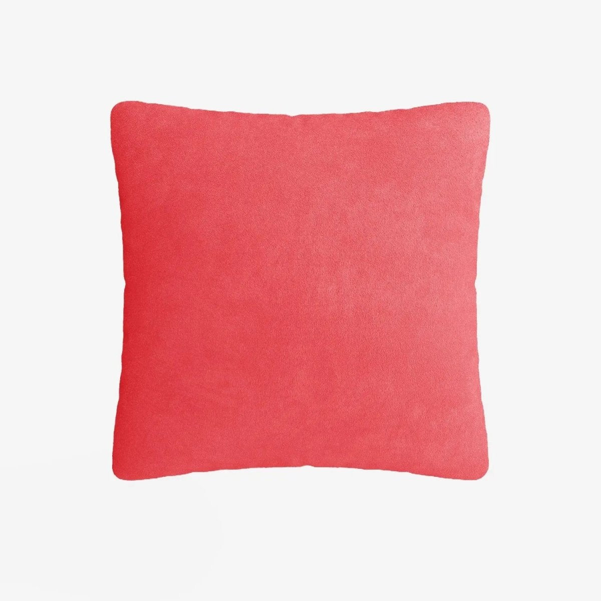 Coussin en velours rose déhoussable 40x40cm