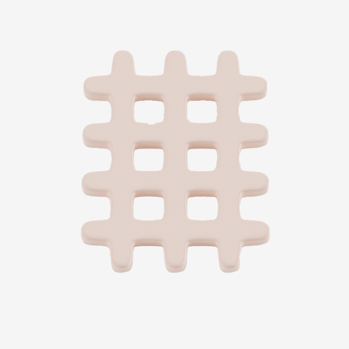 Dessous de plat céramique grid rose pâle Orsay