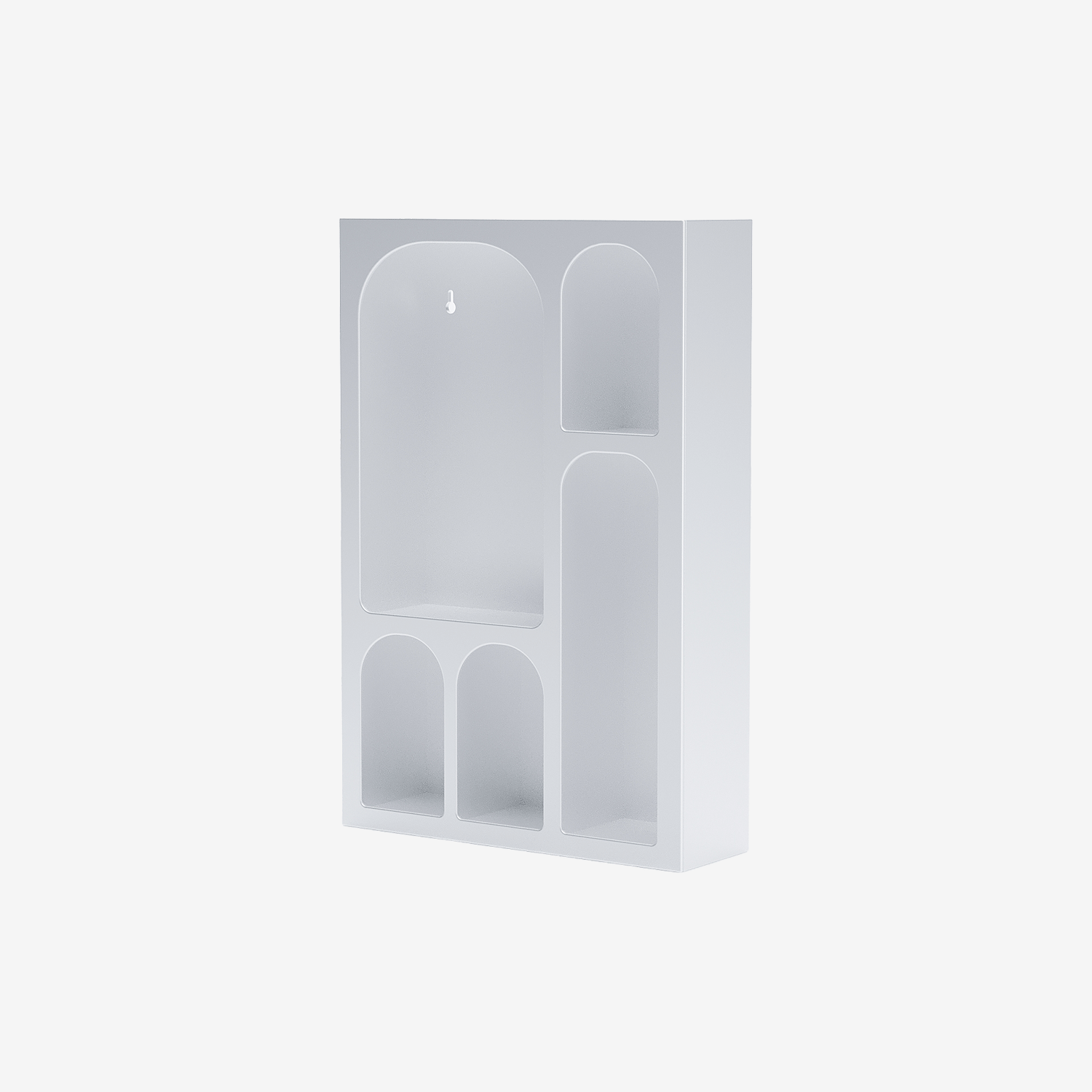 Étagère murale en bois 5 niches coloris blanc Hortense