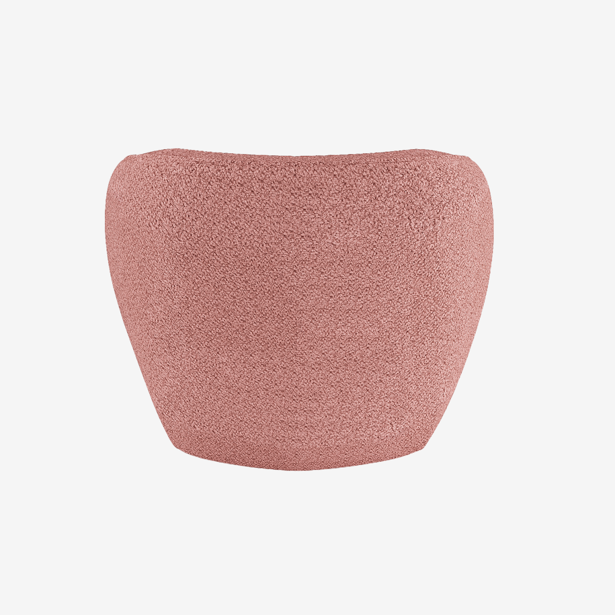 Fauteuil design bouclé rose Pablo