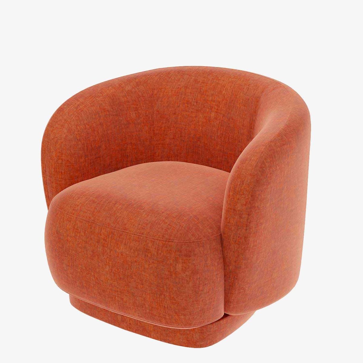 Fauteuil en velours ocre Victoria