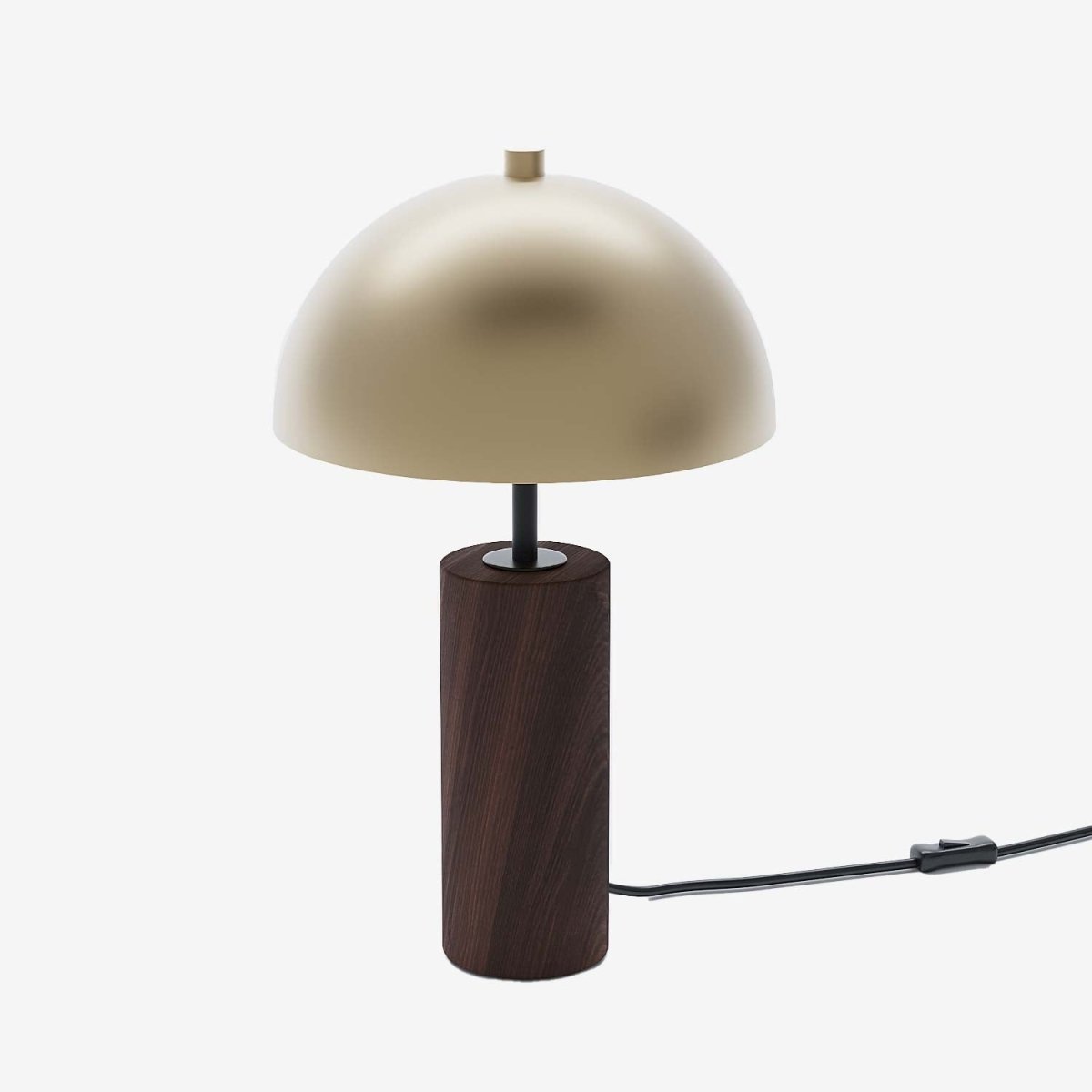 Lampe à poser en métal or effet bois Rousseau