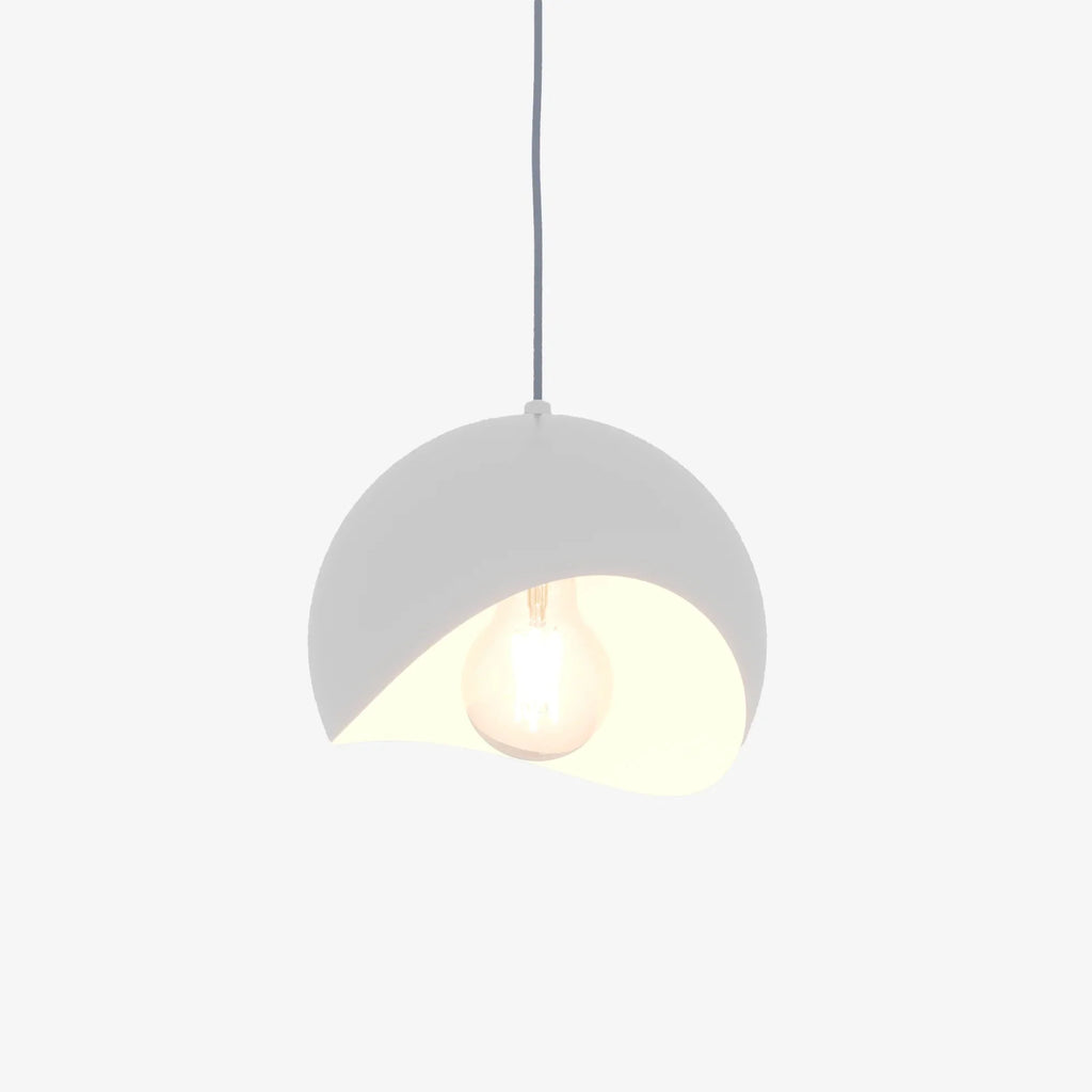 Petite Suspension Miro – suspension design minimaliste en métal blanc