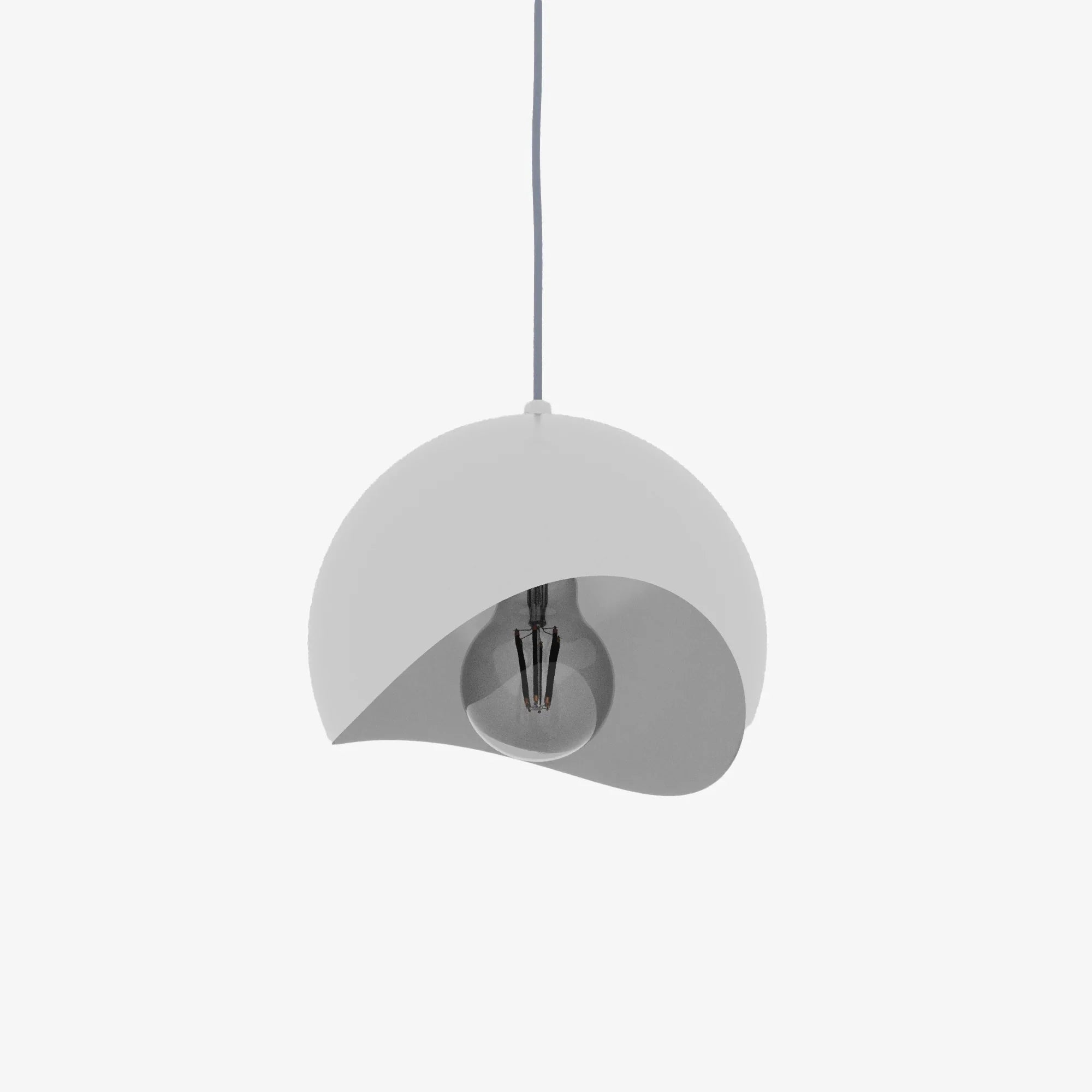 Petite Suspension Miro – suspension design minimaliste en métal blanc