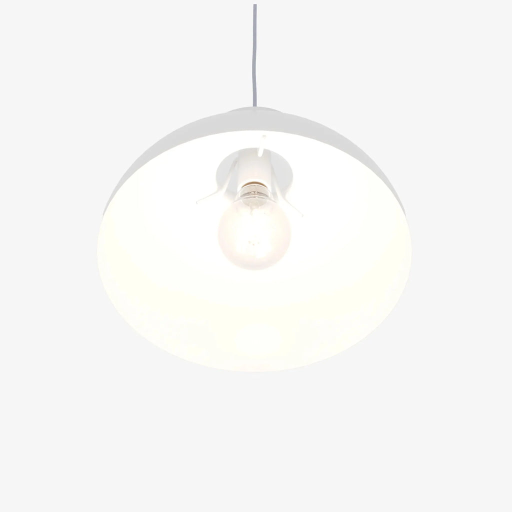 Suspension Turner – luminaire métal blanc design minimaliste