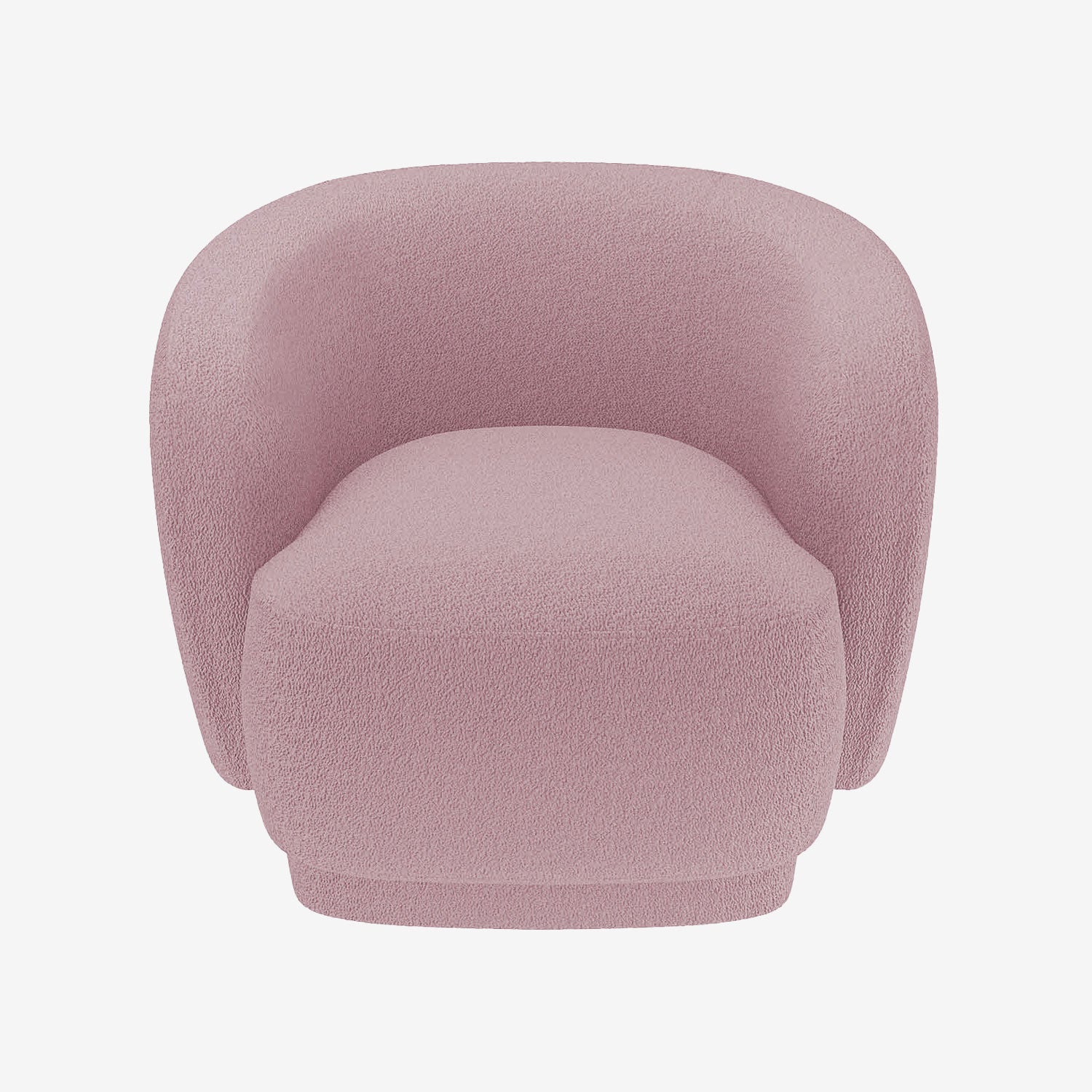 Fauteuil bouclette couleur rose Victoria