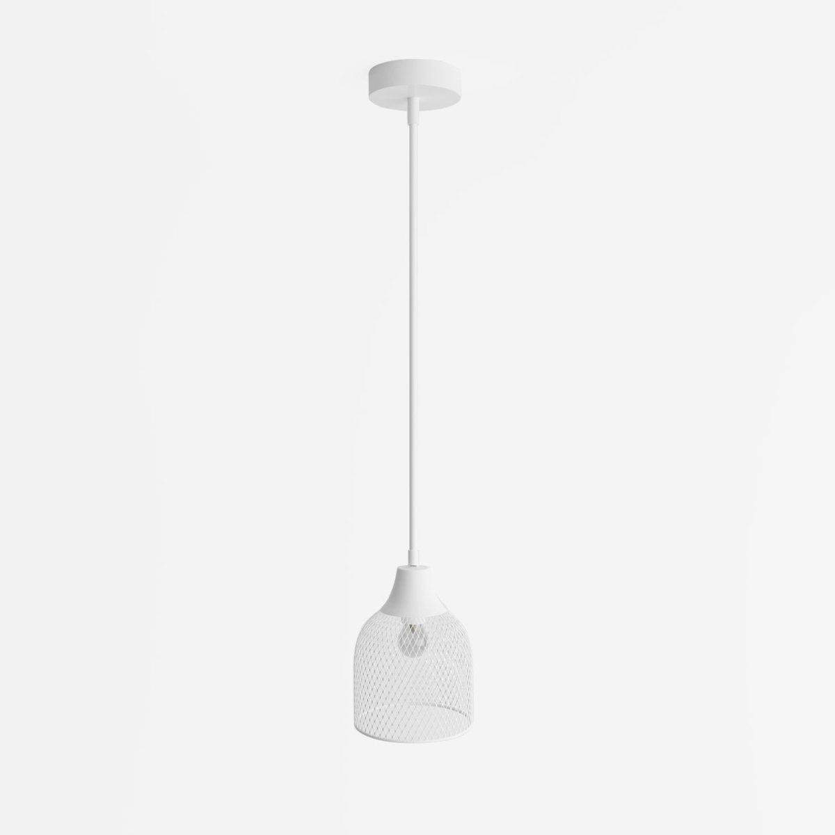 Suspension en métal blanc