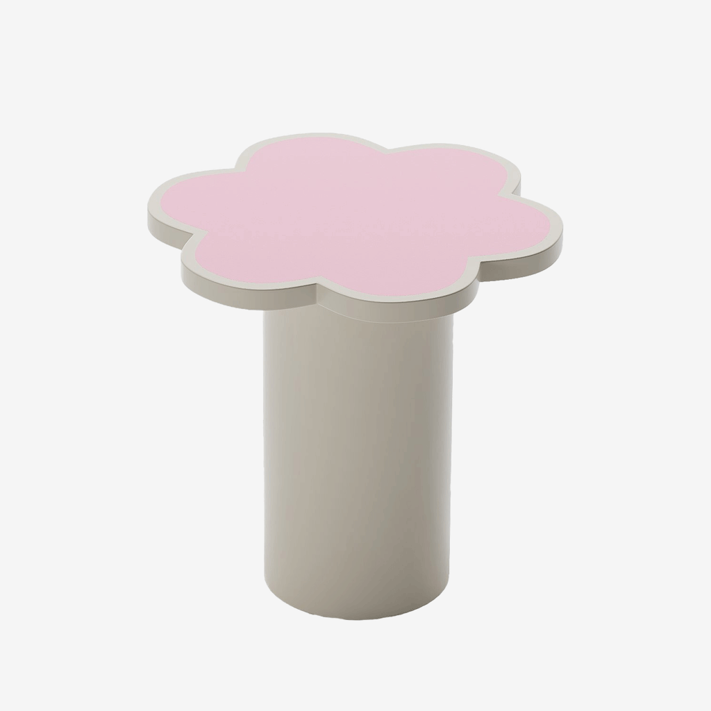 Table d’appoint fleur coloris pêche Flora