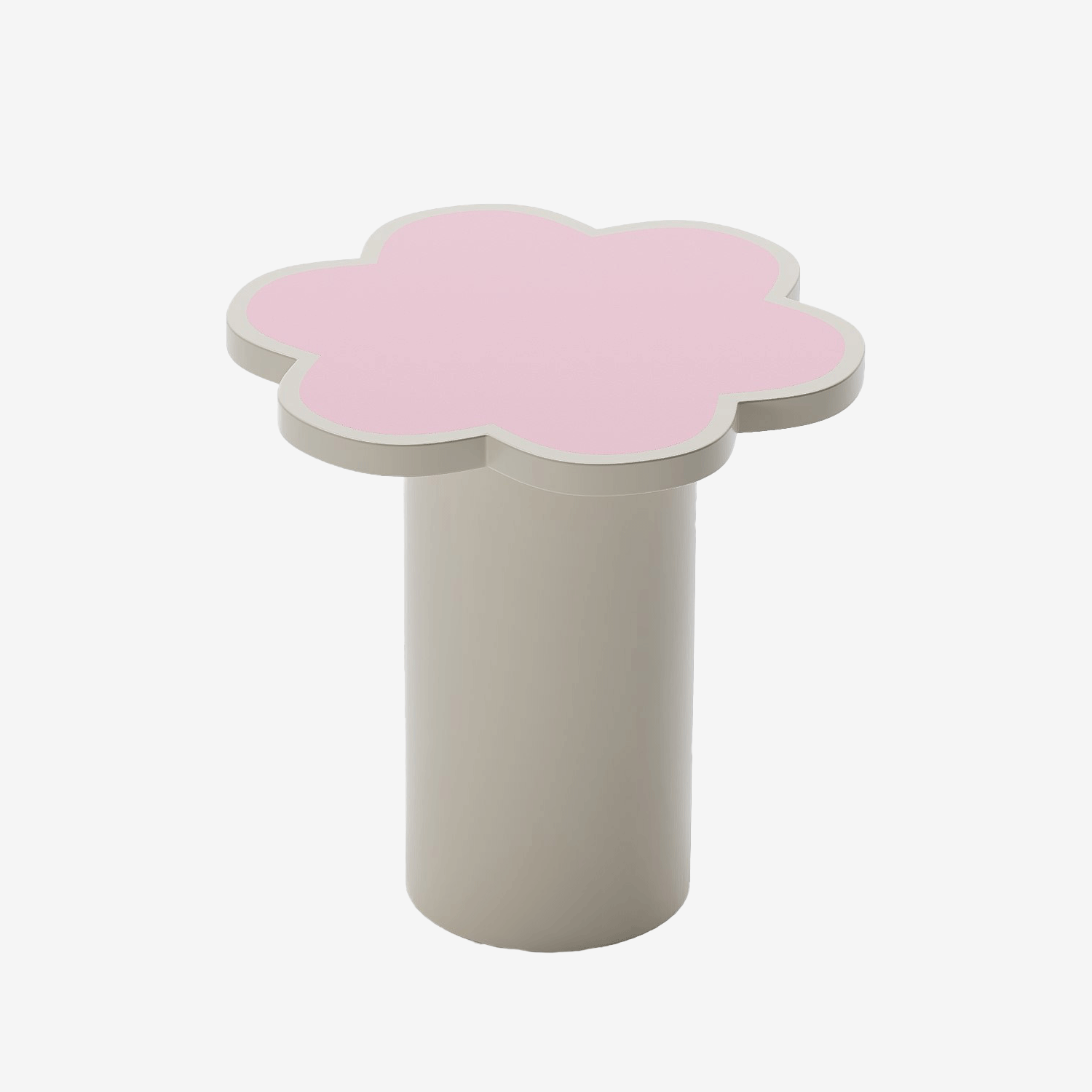 Table d’appoint fleur coloris pêche Flora