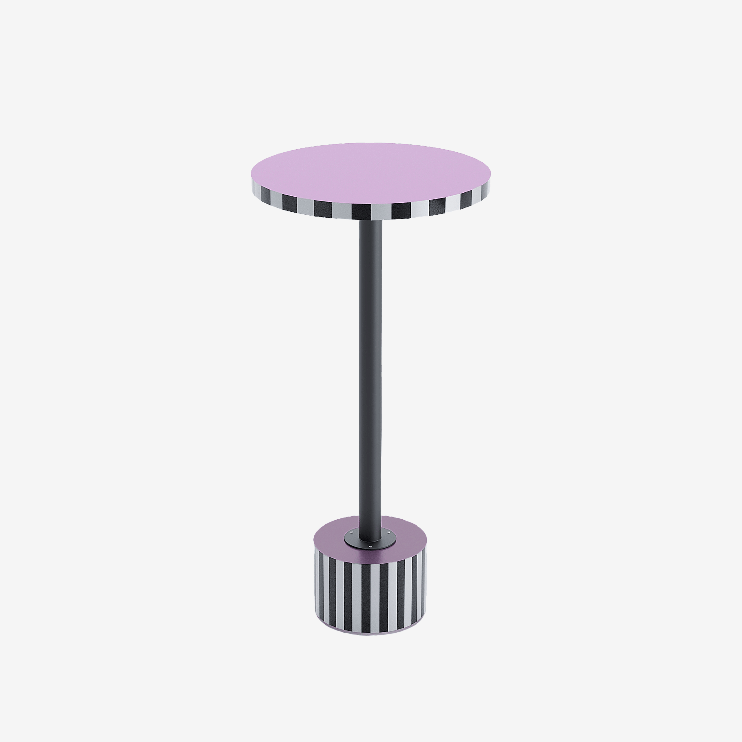 Table d’appoint ronde originale couleur lilas Jasmin