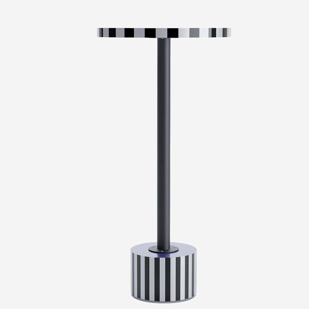 Table d’appoint ronde originale couleur bleue Jasmin