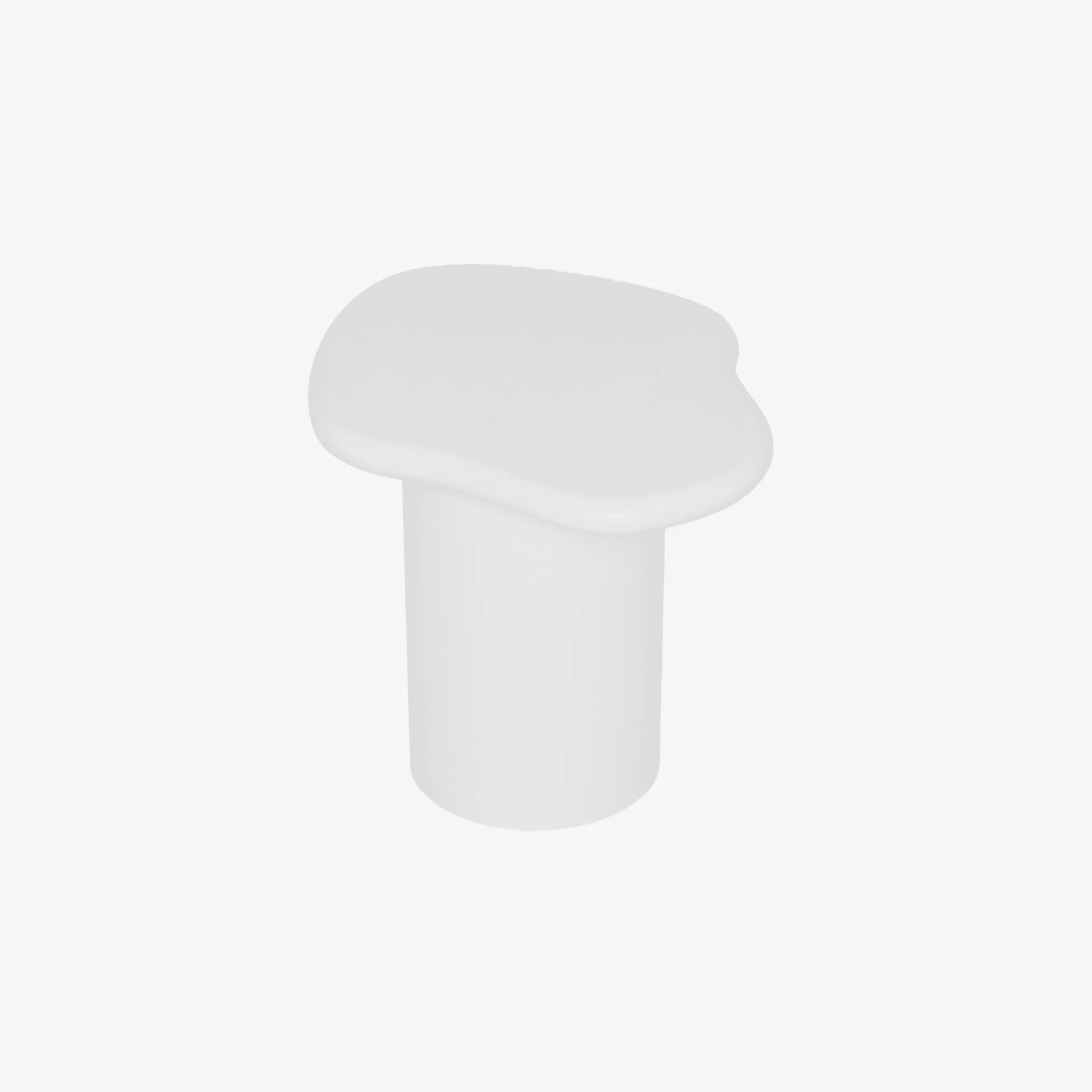 Hortensia – Table d’appoint contemporaine en magnésie blanche