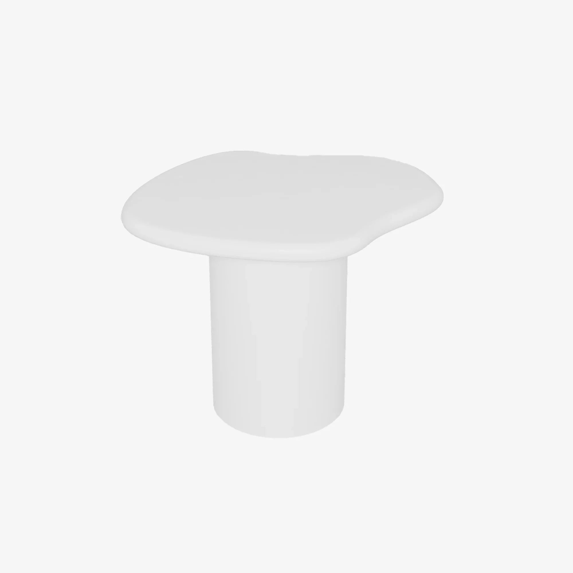 Hortensia – Table d’appoint contemporaine en magnésie blanche