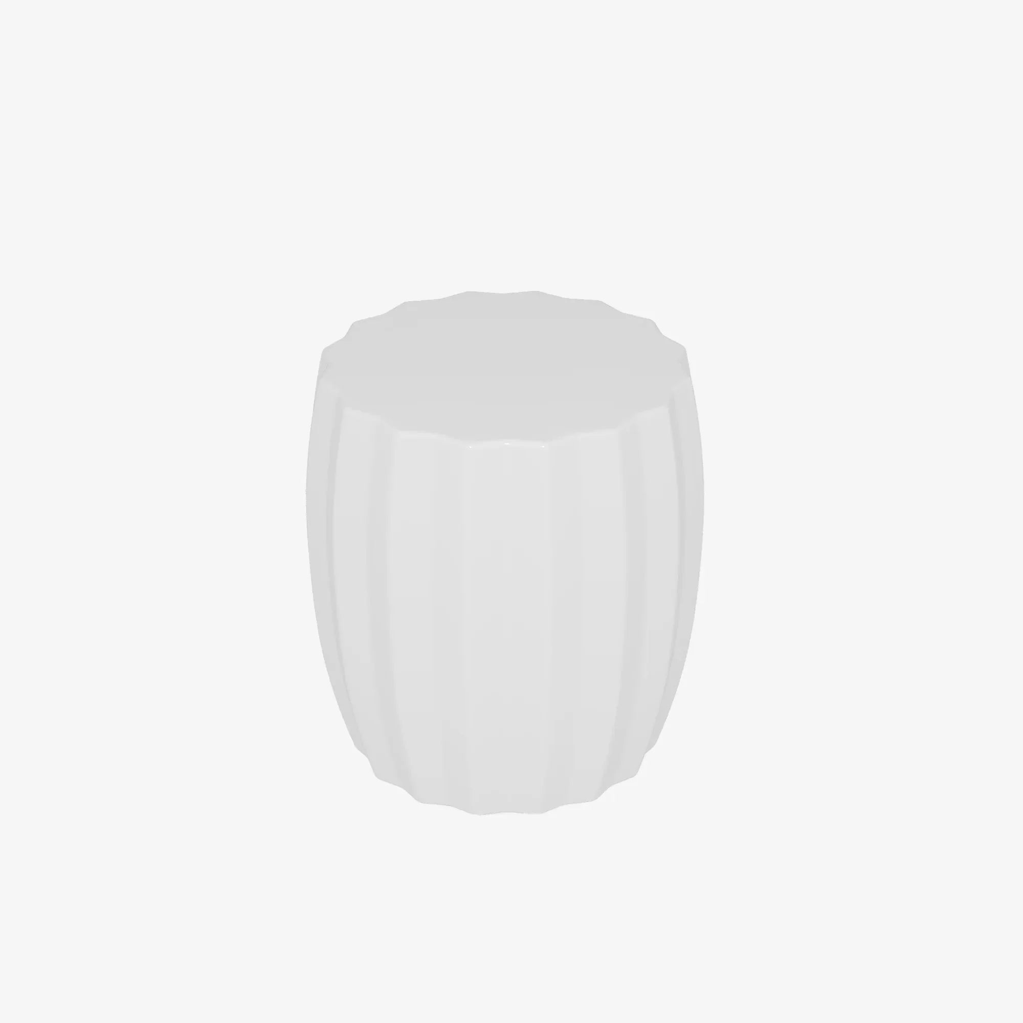 Grenade – Table d’appoint blanche minimaliste en magnésie